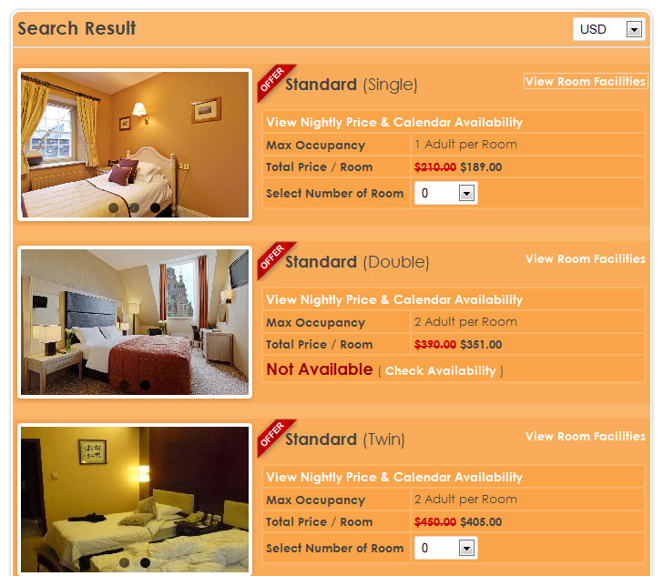 Hotel booking php code